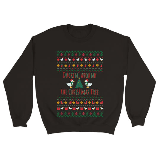 Ugly Christmas Sweater - Duckin' Around the Christmas Tree